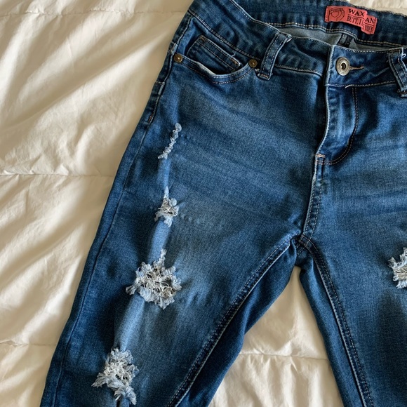 🛍2/$10: Blue Ripped Jeans - Picture 4 of 7